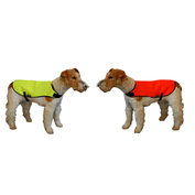 Reflexní vesta pro psy bez reflexní pásky - oranžová - M