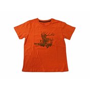 C.I.T Dětské tričko potisk zvěř - oranžové - 4 roky