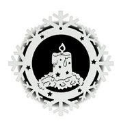Vánoční ozdoba - sněhová vločka č. 1413