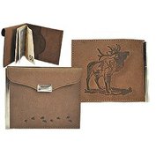 Zamlinsky kožená peněženka 90 - motiv jelen troubící